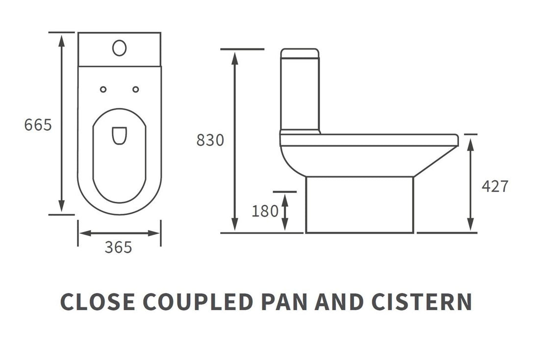 Loma Close Coupled WC and Pedestal Basin Suite