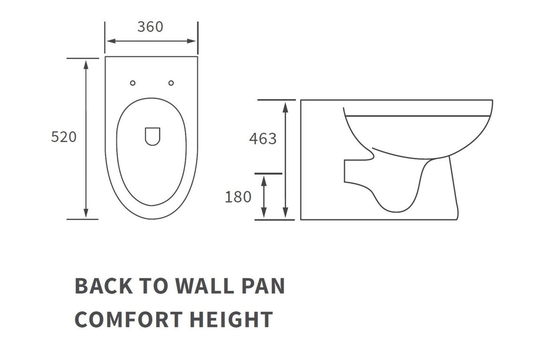 Loma Comfort Height Back to Wall WC