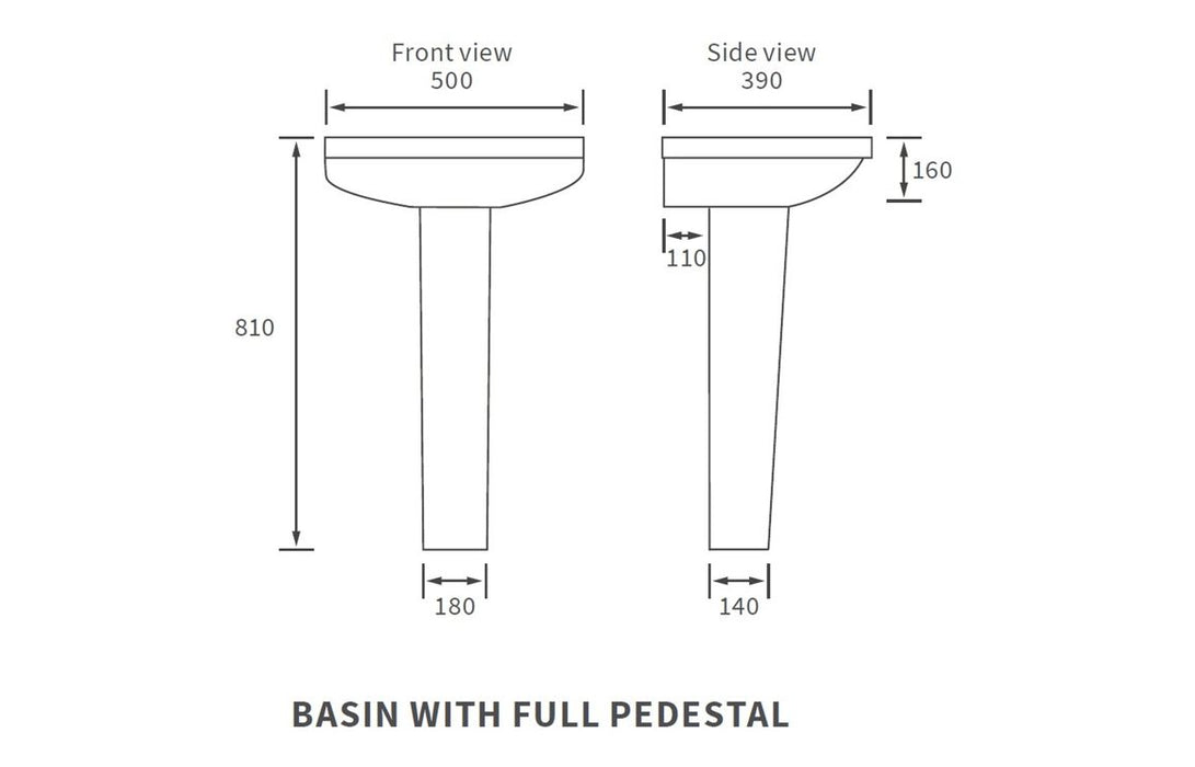 Loma Close Coupled WC and Pedestal Basin Suite