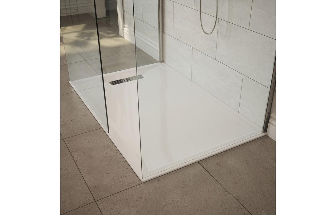 Luxury Linear Drain 25mm Slim Shower Tray with Waste - Multiple Sizes Available