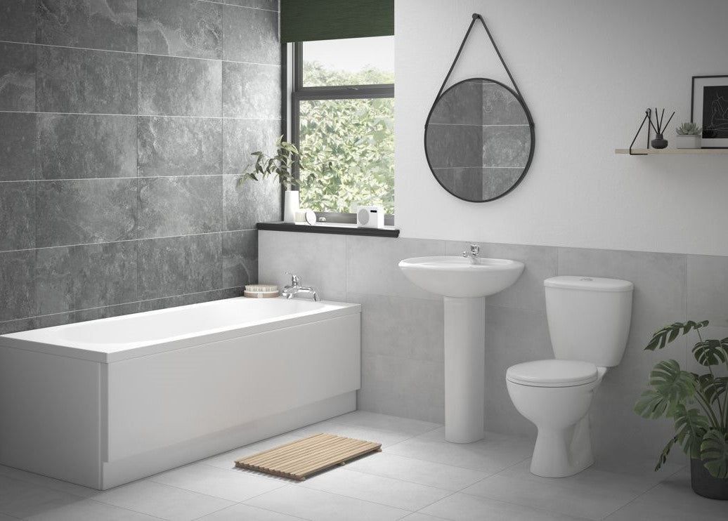 Modern Bathroom Suite ECO with Chrome Fittings | Luxury Bathrooms