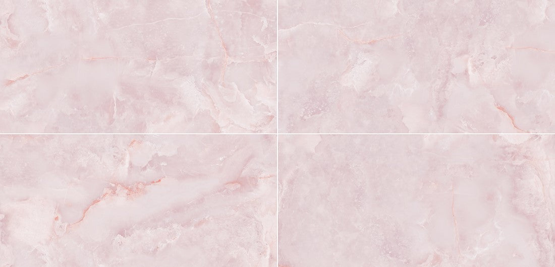 Mystic Pink Onyx Large Wall and Floor Tiles - 60x120cm