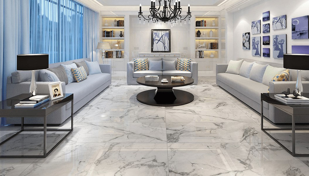 NOVELLA GREY Marble Matt Wall and Floor Tiles - Multiple Sizes