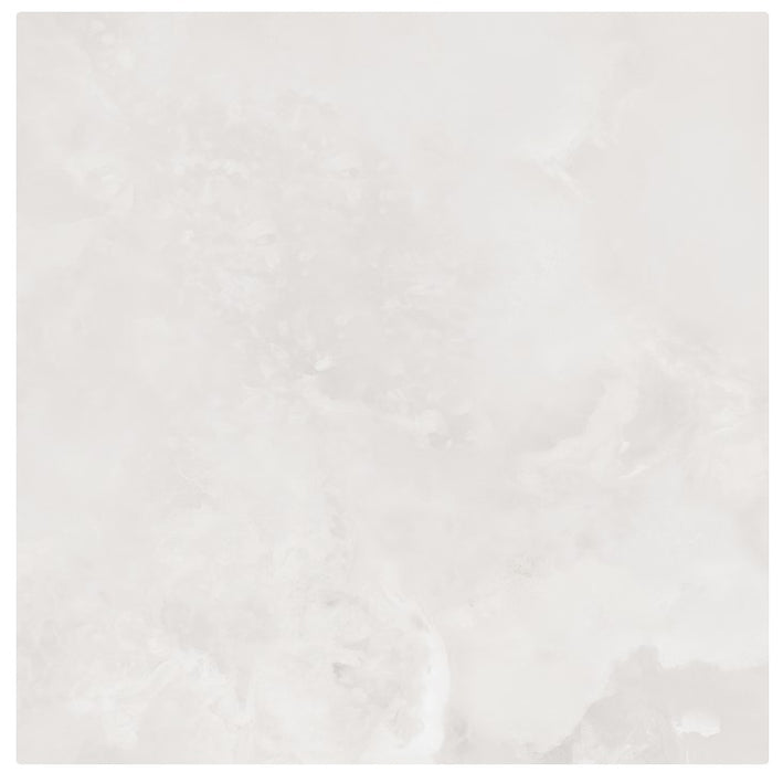 Light Grey Onyx Marble Effect Polished 60x60cm Floor and Wall Tiles