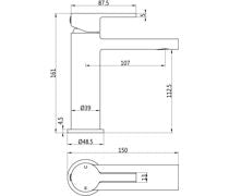 Matt Black Bathroom Taps and Shower Set (Round)