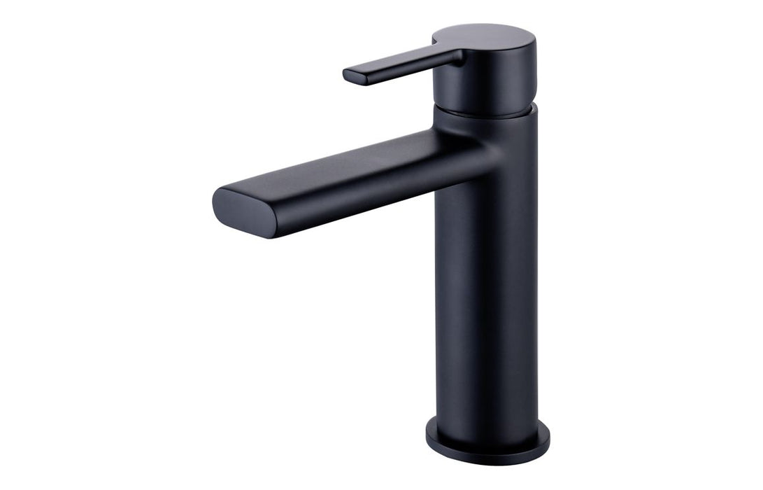 Matt Black Bathroom Taps and Shower Set (Round)