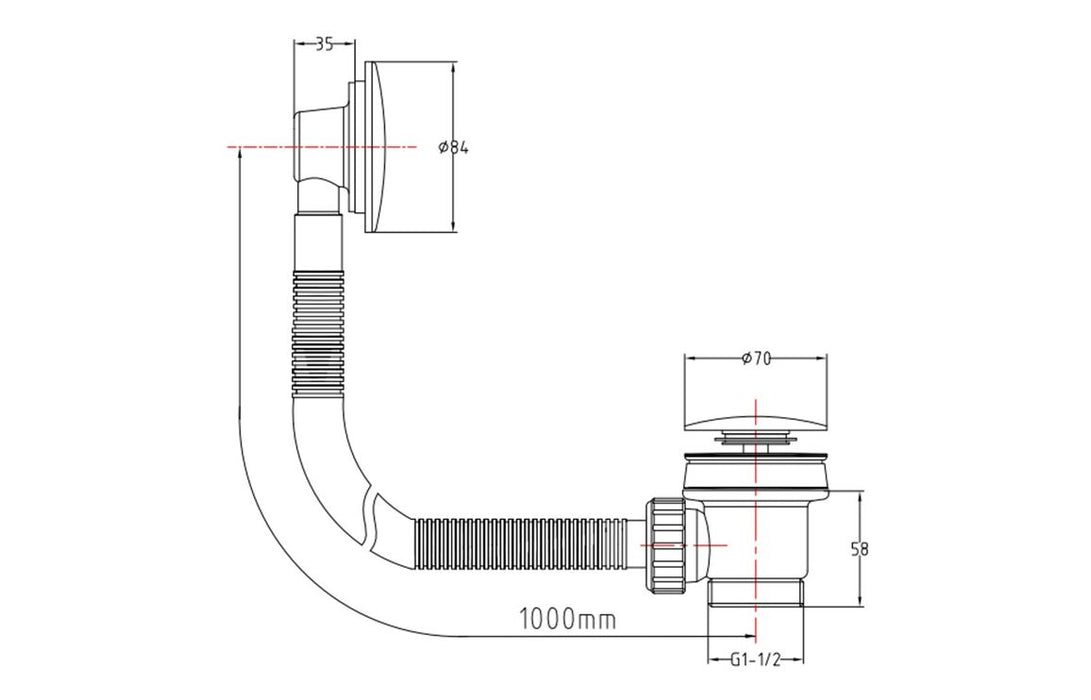 Matt Black Bathroom Taps and Shower Set (Square)