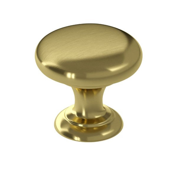 38mm Round Knob Handle - Brushed Brass