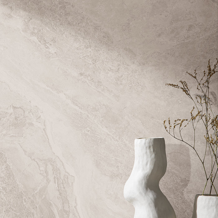 SERENE Stone Large Light Grey Matt Tile - 90x90cm