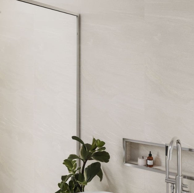 Fibo Scandinavian Beige Stone (Tile Effect) Bathroom Wall Panel