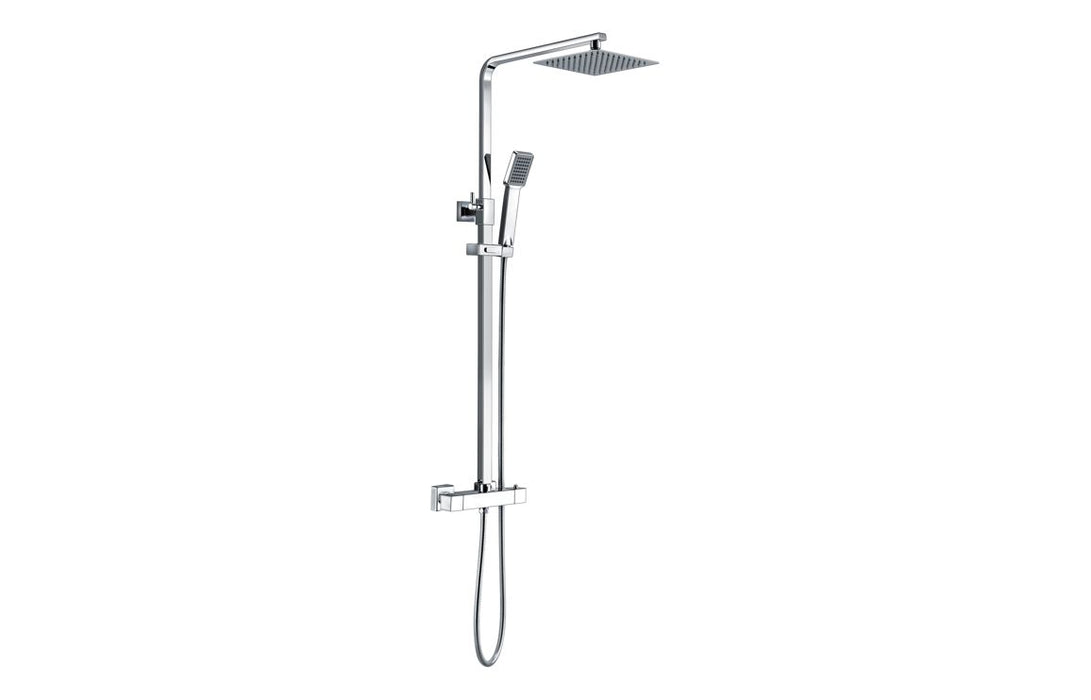 Chrome Bathroom Taps and Shower Set (Square)