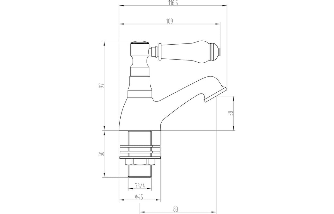 Traditional Chrome Bathroom Taps and Shower Set