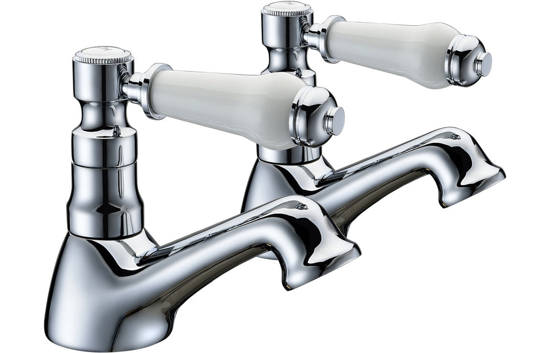 Traditional Chrome Bathroom Taps and Shower Set