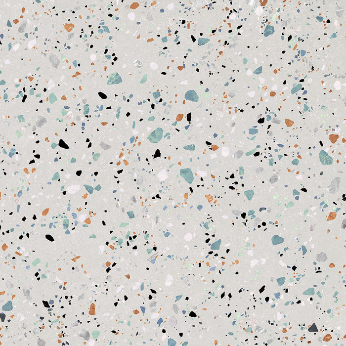 VENETIA WHITE Terrazzo Wall and Floor Tile - 60x60cm