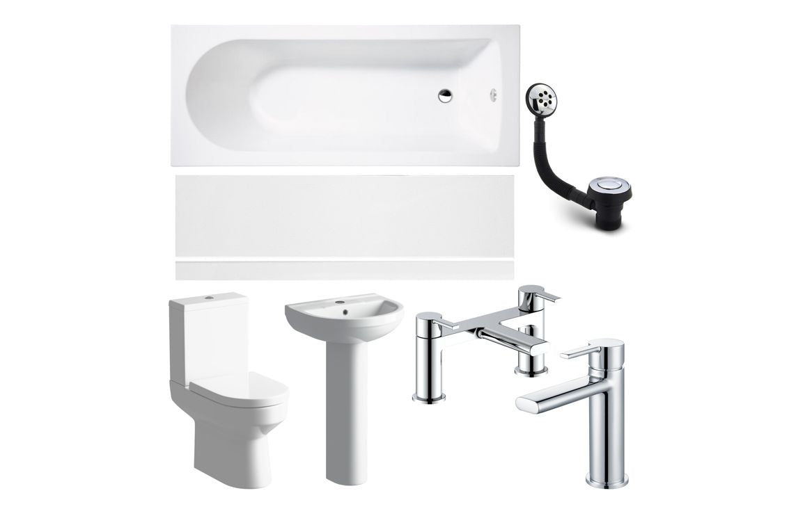 Complete Bathroom Suite with Chrome Taps | Luxury Bathrooms