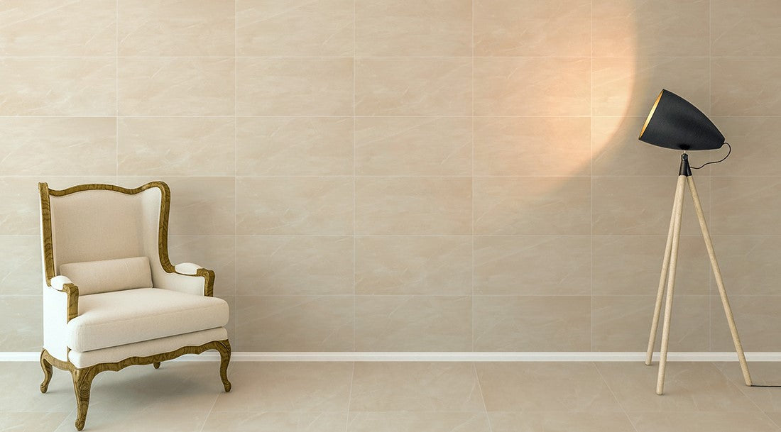 Luxury Cream Amani Marble Effect Wall and Floor Tile - 30x60/60x60 and 60x120cm