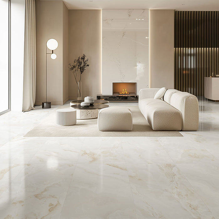 Crystallic Ivory 60x120cm Premium Gloss Tile