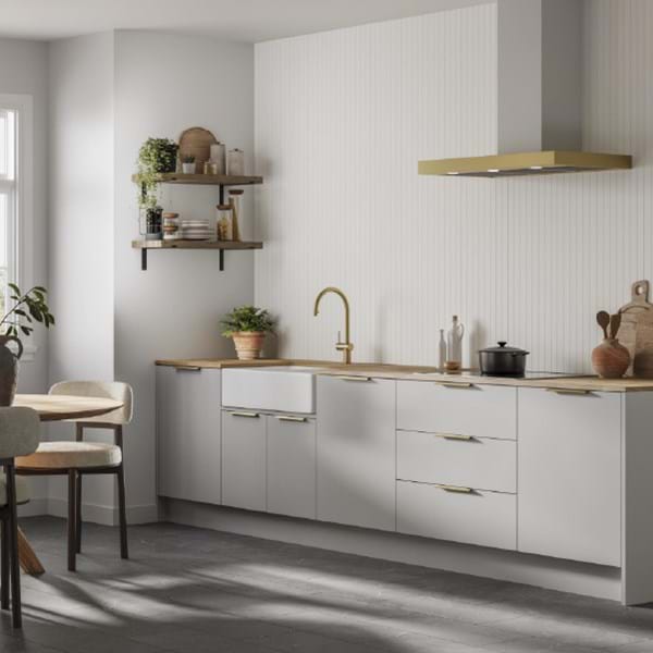 NaturePanel Grained Alpine White - Wood Slat
