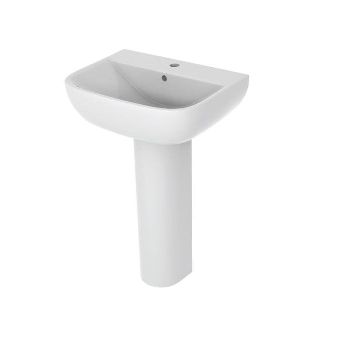 Modern Bathroom Suite ECO with Chrome Fittings and Rimless WC