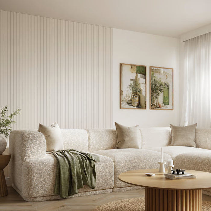 NaturePanel Grained Angora Grey - Slat Wall