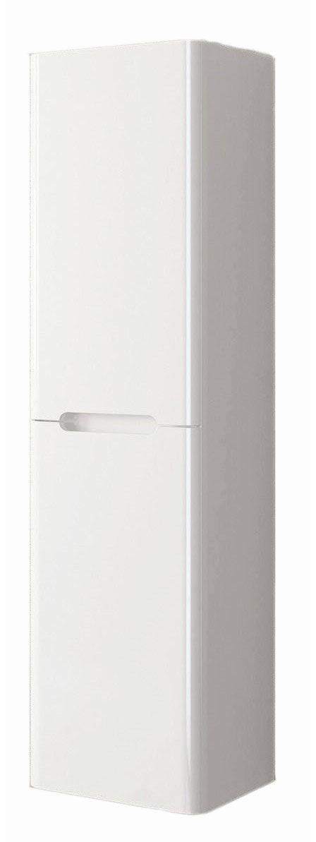 Amana Gloss White Wall Hung Tall Cabinet 1400x 350mm