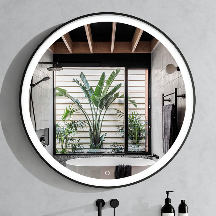 Valentina Black Illuminated LED Mirror 600mm