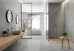 luxury polished light grey floor and wall tile which is 90x90 cm