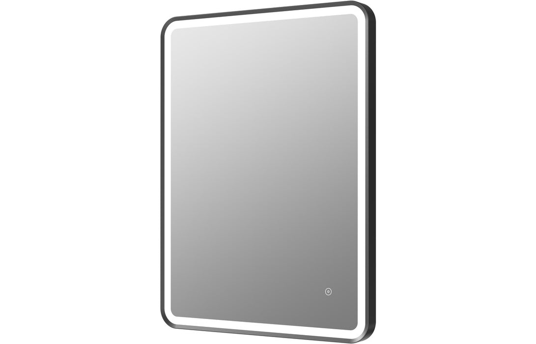 Carpe 600mm Rectangle Front-Lit LED Mirror - Matt Black