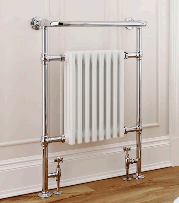 Crown Traditional Heated Towel Rail Radiator - Two Sizes Available