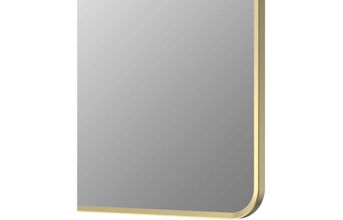 Dahia 600x800mm Rectangle Mirror Brushed Brass
