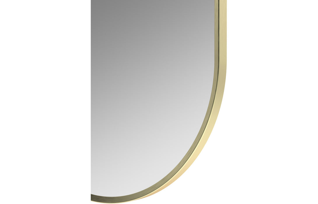 Dahia 800x400mm Oblong Mirror Brushed Brass