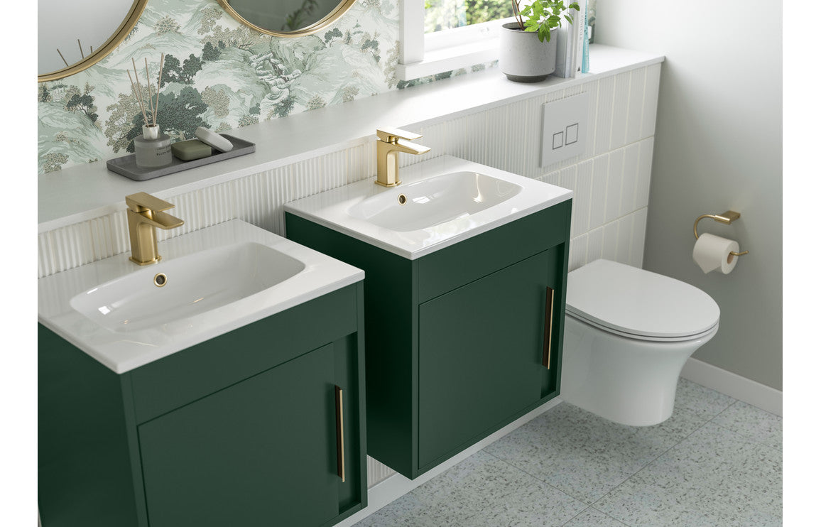 Sage green store bathroom vanity unit