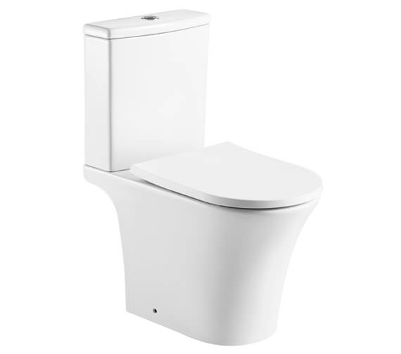 Kameo Rimless Close Coupled Toilet with Soft Close Seat by Kartell