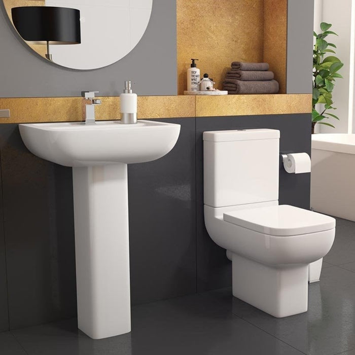 Options 600 Close Coupled Toilet with Soft Close Seat by Kartell