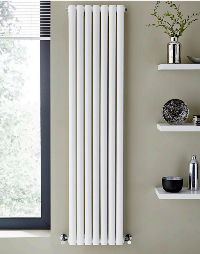Luxe Radiator Luxury 1800mm White Vertical Designer Radiator - Multiple Sizes Availa