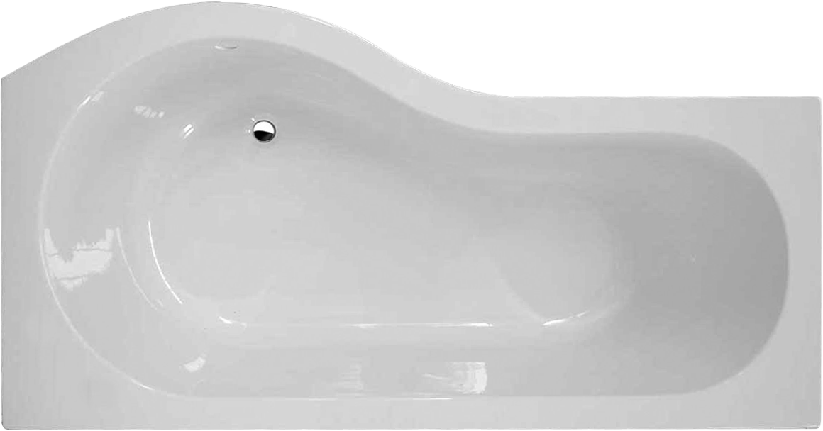 Luxury P Shaped 1700x900mm Shower Bath with 6mm Bath Screen and Towel Rail