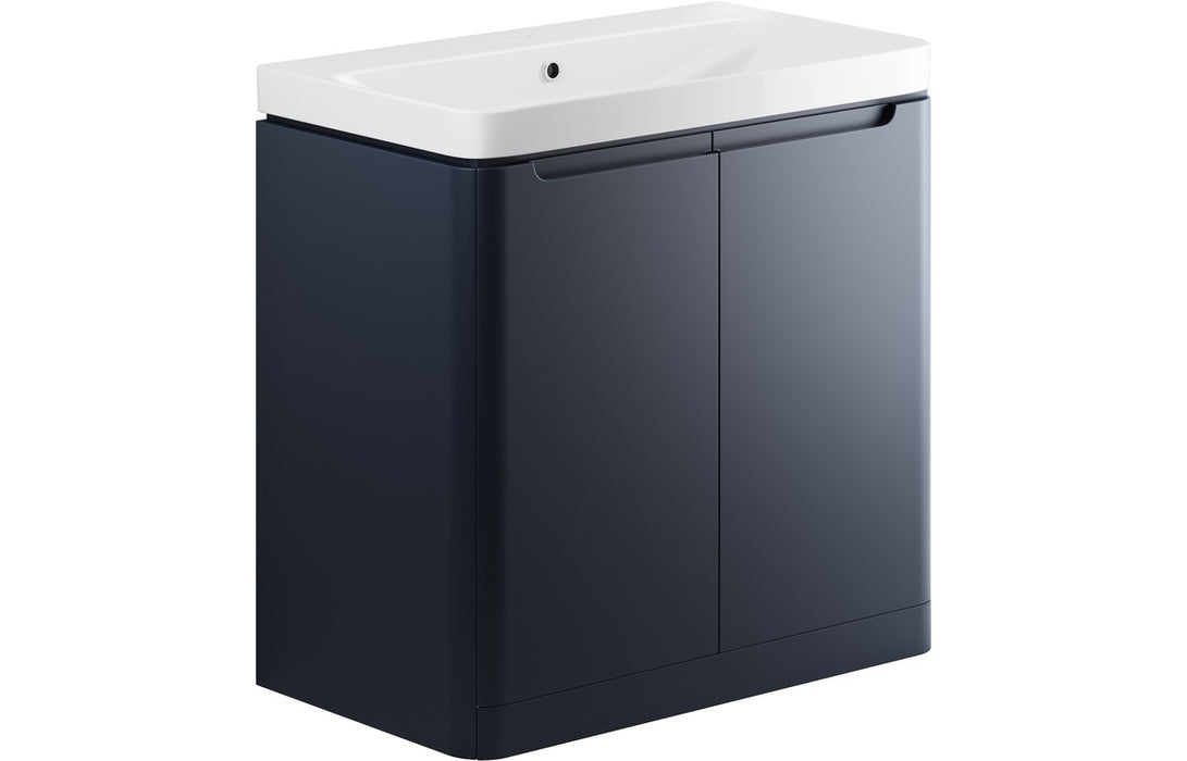 Lavetti Matt Indigo 2 Door Floorstanding Unit - 500/600/800mm with Optional Tall Unit
