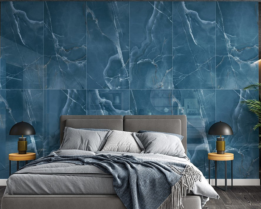 LAVISH Blue Onyx Effect Wall and Floor Tile - 60x120cm