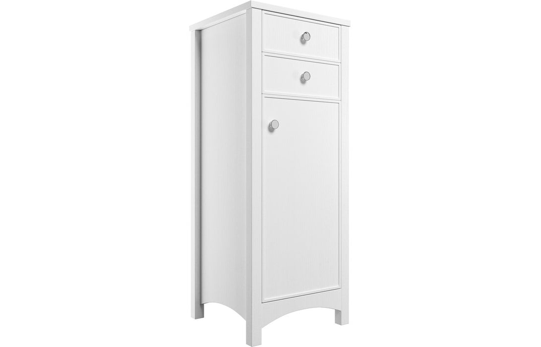 Lincoln Satin White Floorstanding Basin Unit - 610mm and 810mm with Optional Tall Unit