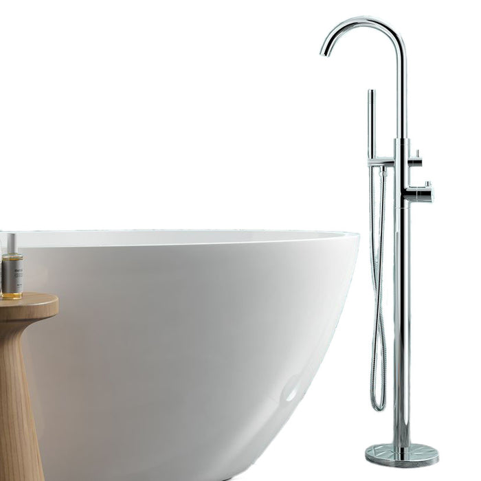 Luxury Chrome Thermostatic Freestanding Bath Shower Tap
