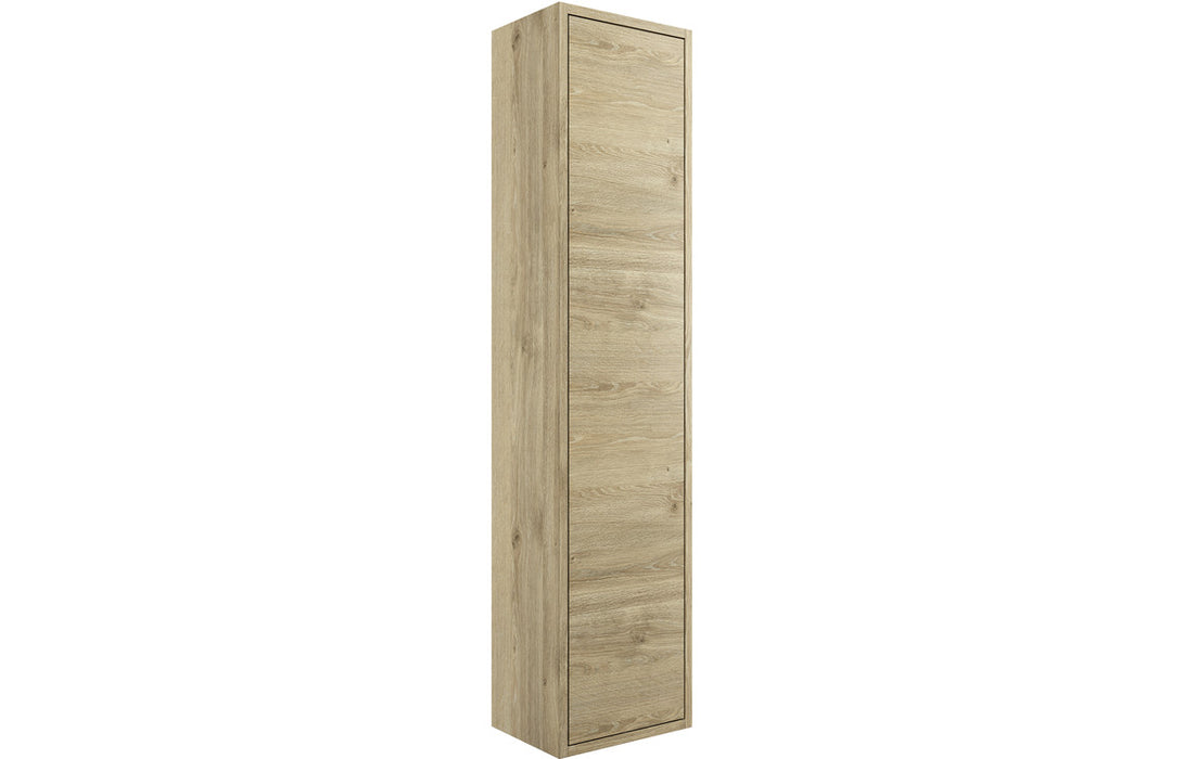 Peru 600mm 2 Drawer Wall Hung Vanity Unit Including Basin- Oak