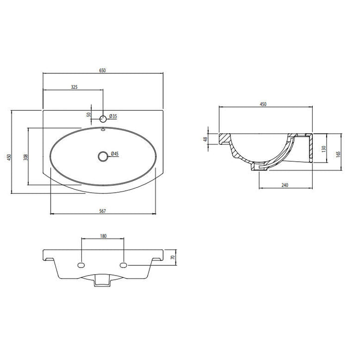 Tavistock Tempo Gloss Light Grey Freestanding Vanity Unit and Basin - 500mm and 650mm