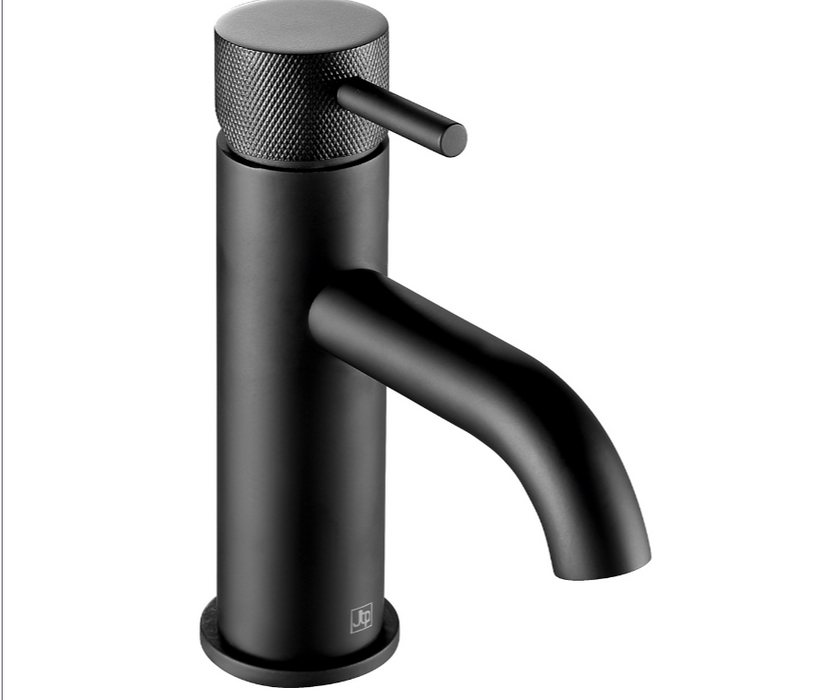 VOS Matt Black Single Lever Basin Mixer with Designer Handle