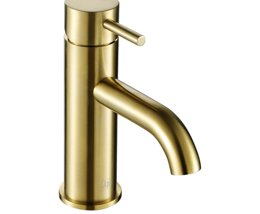 VOS Brushed Brass Single Lever Basin Mixer Tap