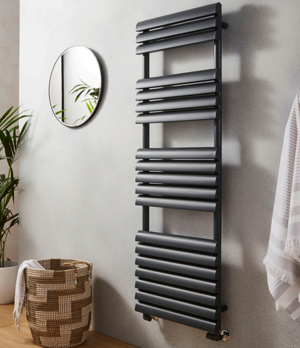 Venetian Anthracite Designer Heated Towel Radiator - Multiple Sizes