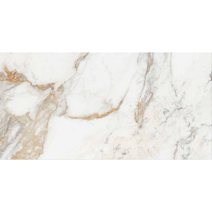 Vialli Gold Polished Porcelain Wall and Floor Tile - 30x60/60x60 and 60x120cm