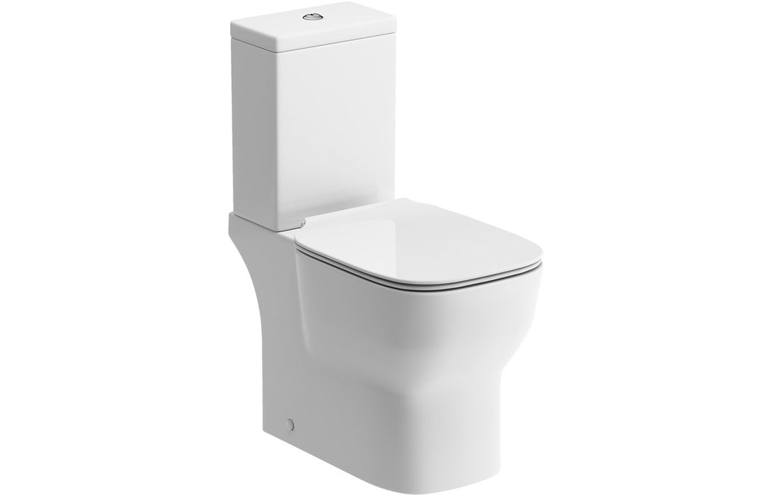 Vienna Close Coupled Open Back WC with Soft Close Seat