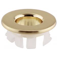 Brushed Brass Basin Overflow Ring
