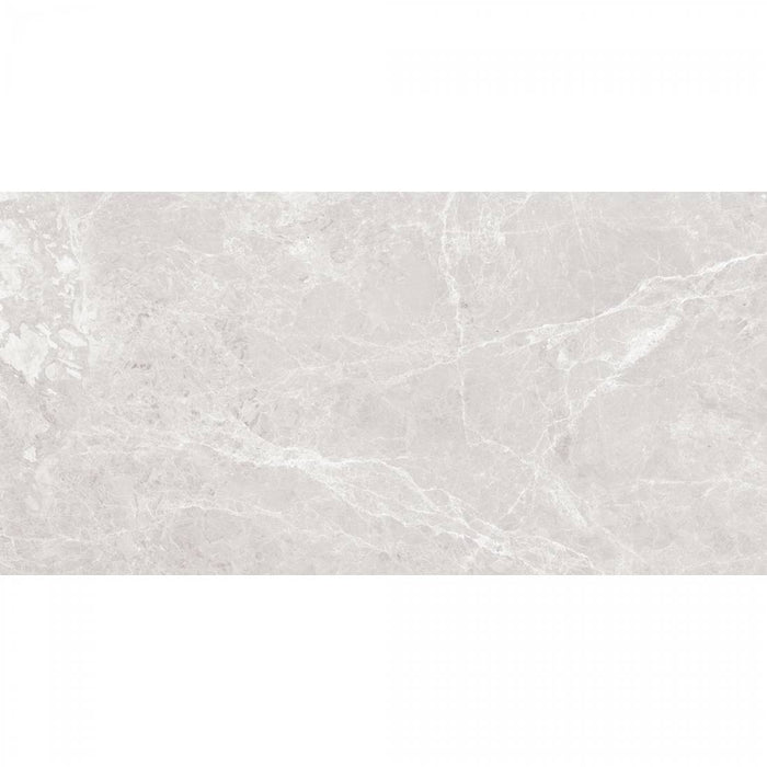 Invictus Silver Marble Effect Polished Wall and Floor Tile - 60x60 and 60x120cm