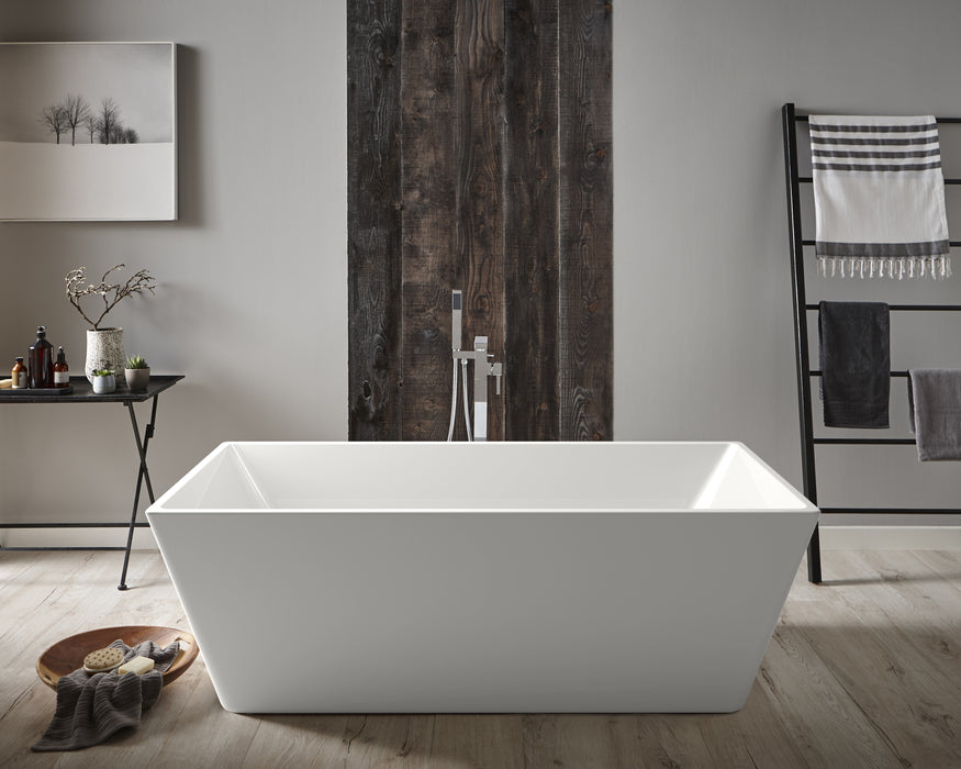 Kruze Modern Gloss Freestanding Bath by Kartell - 1700mm x 800mm